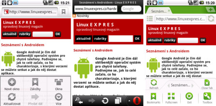 Výchozí prohlížeč, Opera Mobile, Dolphin Mini