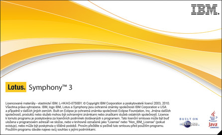 IBM Lotus Symphony 3 při načítání