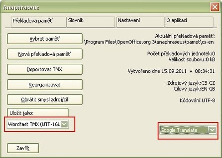 Nastavení překladů, tentokrát na mé pracovní stanici s Windows