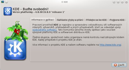 KDE 4.8 – informace o prostředí