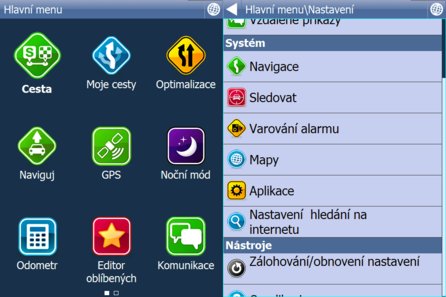 Pro navigaci v menu speciální mapu naštěstí mít nemusíte.