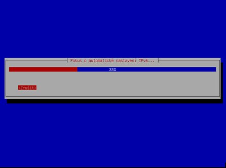 Automatické nastavení IPv6 je součástí instalačního procesu