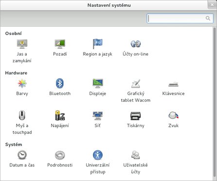 Nastavení systému GNOME 3