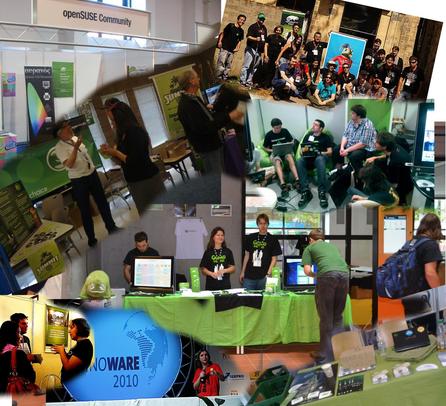 Komunitní život okolo openSUSE je velmi bohatý (© SUSE LLC, CC-BY)﻿﻿﻿﻿﻿