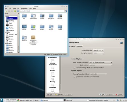 Správce oken vypůjčený z KDE si s LXQt sedí skvěle﻿﻿﻿﻿
