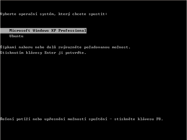 Volba pro start Ubuntu se přidá do startovní nabídky počítače