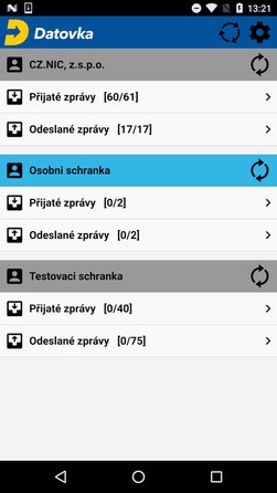 Mobilní Datovka (zdroj: CZ.NIC)