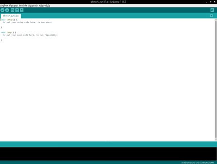 Ukázka prostředí Arduino IDE