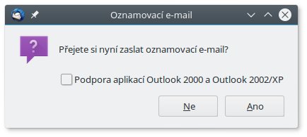 Dotaz na odeslání kalendářových dat (pokud se nepošlou, účastníci se o události nedozvědí)