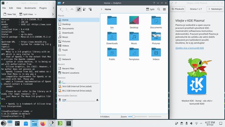 openSUSE Leap 15.5: KDE Plasma 5.27 - Dlaždice oken dle předvoleného rozvržení