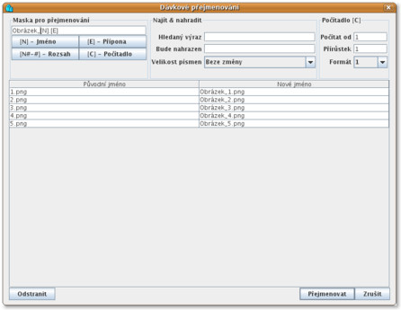 Hromadné přejmenovávání souborů s muCommanderem