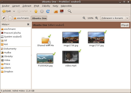 Složka Ubuntu One