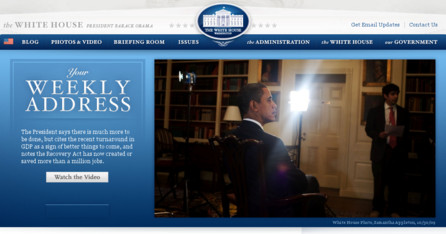 Web Úřadu prezidenta spojených států