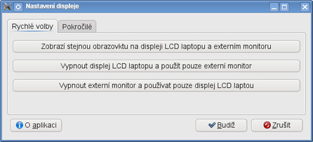 LXRandr - rychlé volby pro více monitorů
