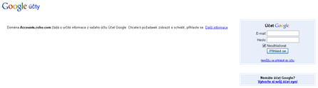 Přihlášení do Zoho přes účet Google
