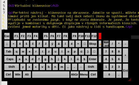 Virtuální klávesnice