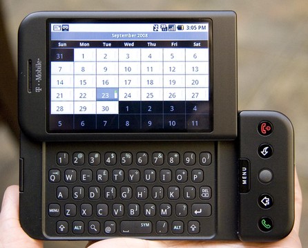 HTC Dream / T-Mobile G1, zdroj Wikipedia