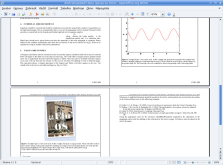OpenOffice.org 3, režim zobrazení dvou stránek