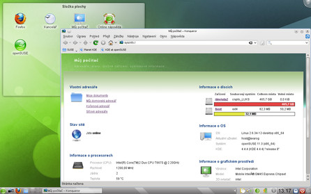 OpenSUSE 11.2 s KDE 4.4.4