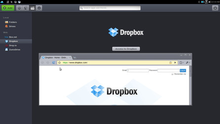 DropBox sa však ukáže len ako bežná stránka