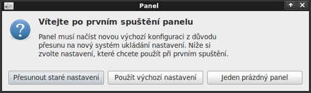 Zvolte si nastavení panelu