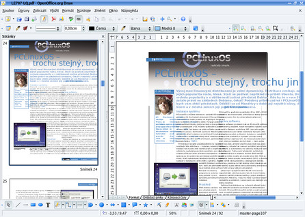 Importovaný PDF soubor, otevře se v Draw