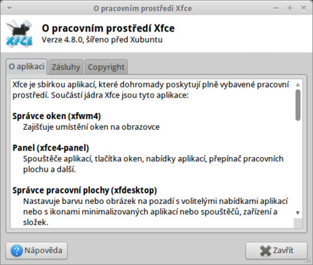 O prostředí Xfce