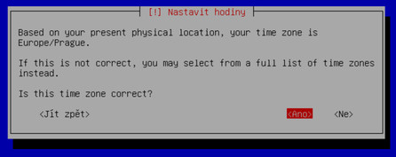 Nastavení hodin