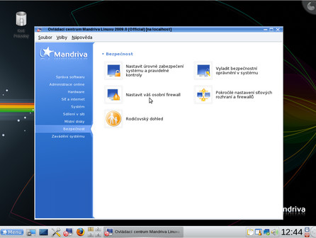 Aktivace firewallu v Mandriva Linuxu 2009