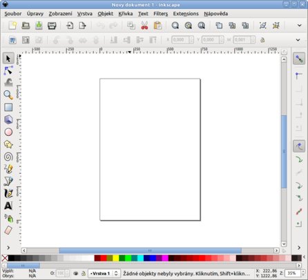 Nový dokument v Inkscape
