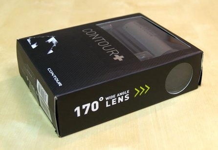 Krabice s kamerou Contour+ a základním příslušenstvím