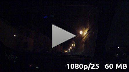 Jízda autem po městě v noci