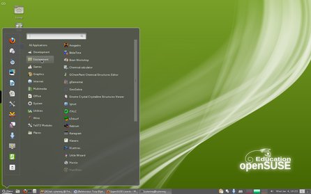 Cinnamon v openSUSE nainstalovaný jediným kliknutím, zdroj opensuse.org