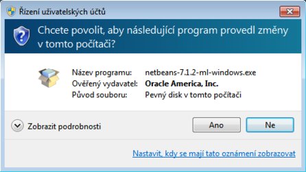 Dotaz na zvýšení oprávnění – instalátor je důvěryhodně podepsán