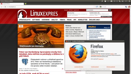 O nové verze Firefoxu se starat nemusíte, Ubuntu se postará za vás