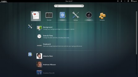 GNOME 3.8 – vyhledávání