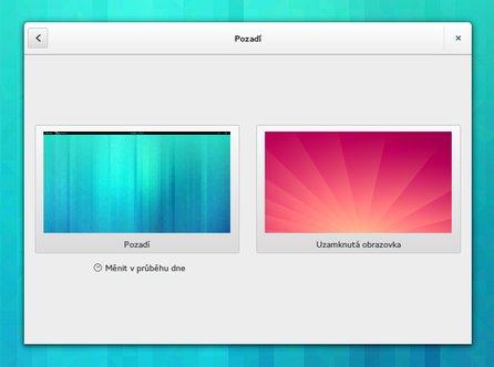 Nově lze nastavit rozdílné pozadí pro plochu a pro uzamčenou obrazovku.﻿
