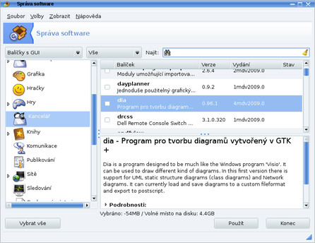 Možnosť pridávania a odoberania programov (z distribučných médií)