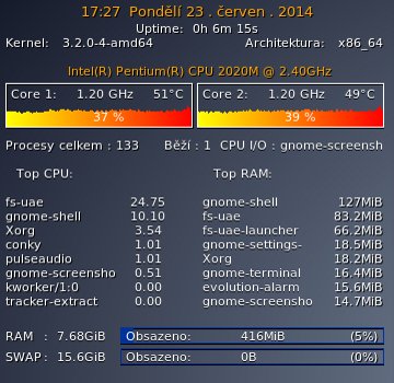 Hraní ProjectX v okně (emulace Amigy 1200) (procesor velmi výjimečně škáloval na vyšší frekvenci)