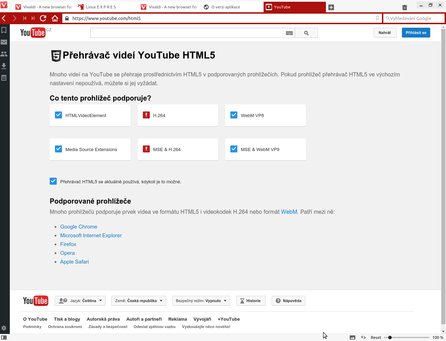 Prohlížeč na Linuxu ve výchozím stavu nepodporuje H.264 ani Flash
