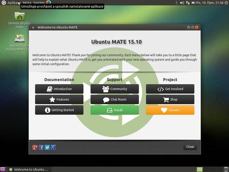 Ubuntu MATE běhá bez problémů i na starších počítačích