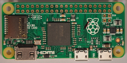 Raspberry Pi Zero (Raspberry Pi Foundation, CC BY-SA)
