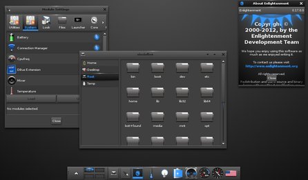 Enlightenment 17 (screenshot 96xund, GPL)
