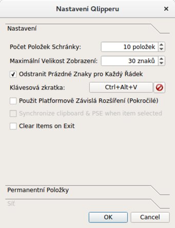 Jednoduchý správce schránky Qlipper