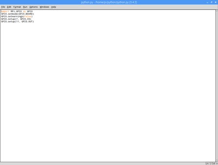 Takto vypadá prostředí Python IDLE, které je součástí Raspbianu
