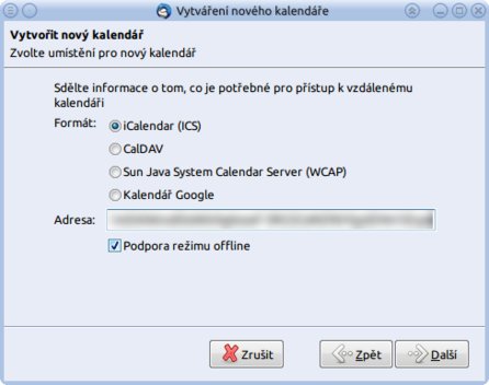 Připojení sdíleného kalendáře do Thunderbirdu﻿