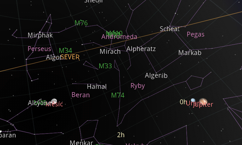 S Google Sky Map lze oslňovat slečny našich srdcí