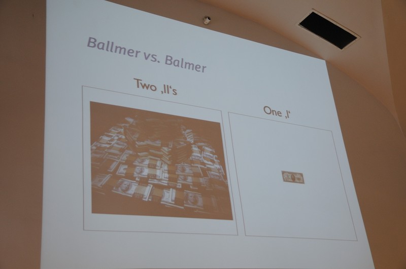Ballmer vs. Balmer
