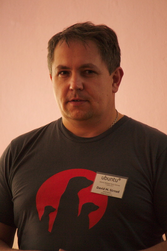 David Strnad na ostravské Ubuntu Release Party