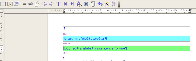 Automaticky vybraný překlad z vlastní překladové paměti